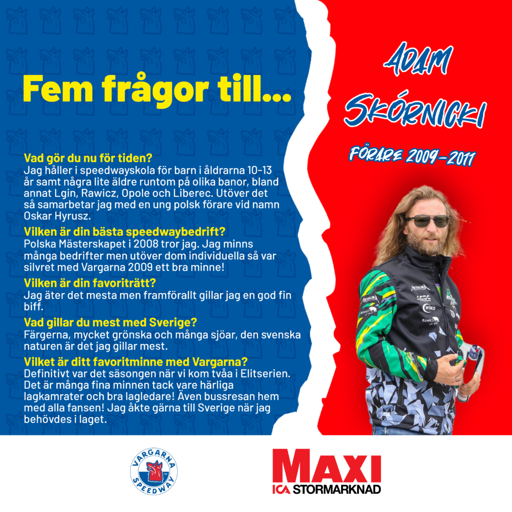 Veckans tisdagsintervju med Adam Skornicki!