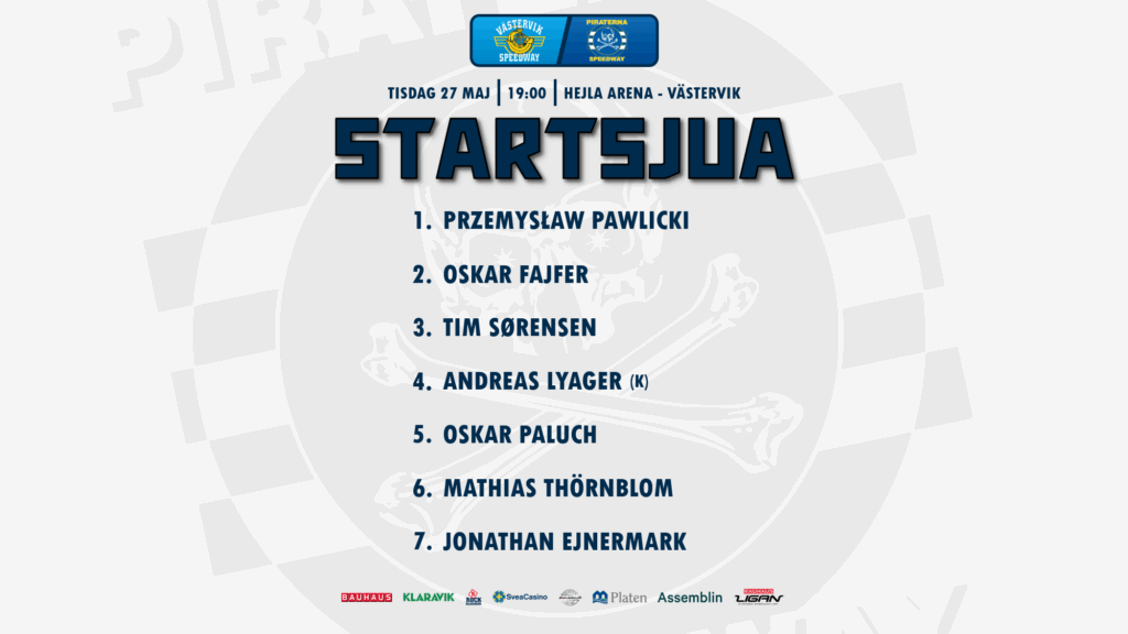 Laguppställning till matchen mot Västervik