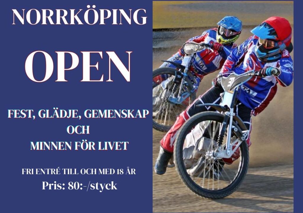 Norrköping Open – Årets speedwayfest på Boardic Arena
