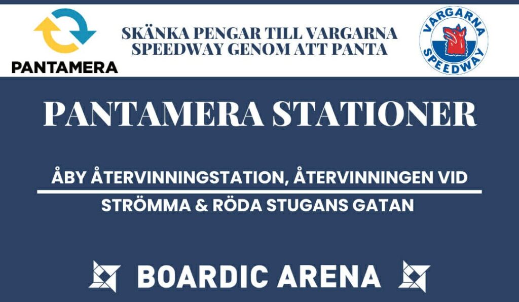 Stötta Vargarna Speedway genom pant